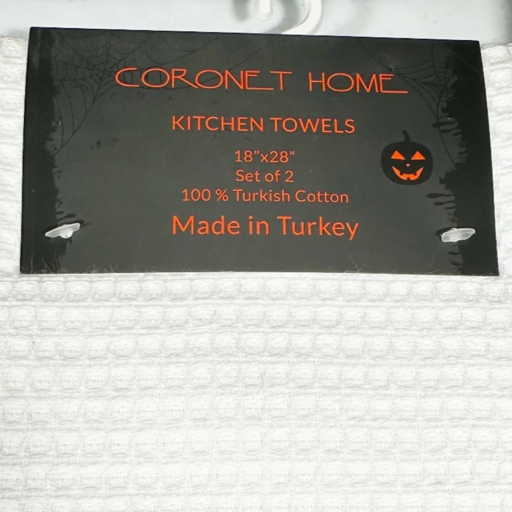 NEW Coronet Home BOO! Halloween Kitchen Towel Set/2